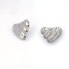 1 Pair Casual Vacation Beach Scallop Heart Shape Bow Knot 304 Stainless Steel 18K Gold Plated Earrings Ear Studs