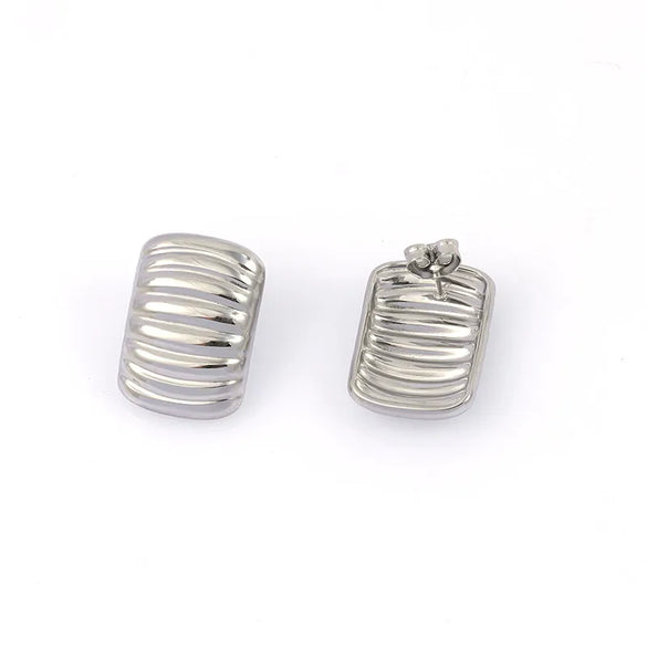 1 Pair Casual Vacation Beach Scallop Heart Shape Bow Knot 304 Stainless Steel 18K Gold Plated Earrings Ear Studs