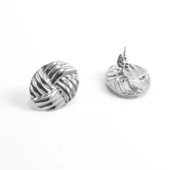 1 Pair Casual Vacation Beach Scallop Heart Shape Bow Knot 304 Stainless Steel 18K Gold Plated Earrings Ear Studs