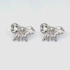 1 Pair Casual Vacation Beach Scallop Heart Shape Bow Knot 304 Stainless Steel 18K Gold Plated Earrings Ear Studs