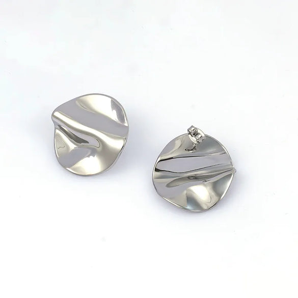 1 Pair Casual Vacation Beach Scallop Heart Shape Bow Knot 304 Stainless Steel 18K Gold Plated Earrings Ear Studs