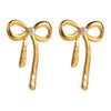 1 Pair Casual Vacation Classic Style Flower Bow Knot Inlay Imitation Pearl Alloy Pearl Gold Plated Silver Plated Ear Studs