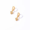 1 Pair Casual Vintage Style Shiny Heart Shape Bow Knot Plating Inlay 304 Stainless Steel Copper Zircon Drop Earrings