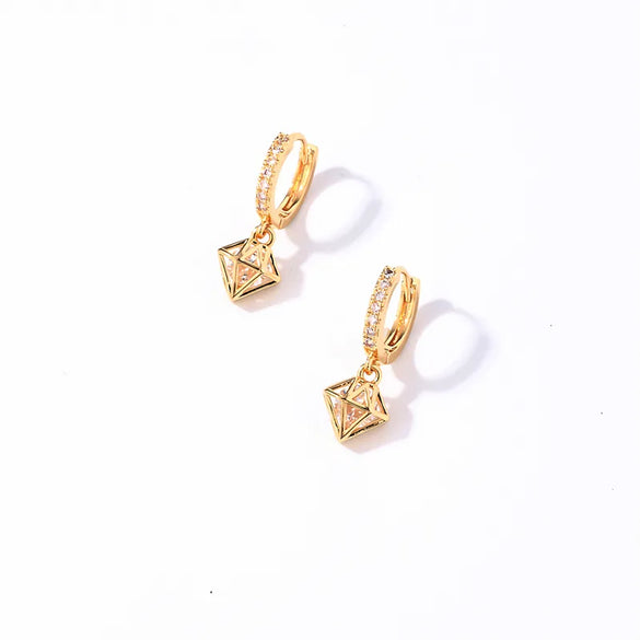 1 Pair Casual Vintage Style Shiny Heart Shape Bow Knot Plating Inlay 304 Stainless Steel Copper Zircon Drop Earrings