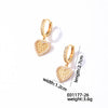 1 Pair Casual Vintage Style Shiny Heart Shape Bow Knot Plating Inlay 304 Stainless Steel Copper Zircon Drop Earrings