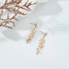 1 Pair Classic Style Korean Style Leaves Alloy Drop Earrings