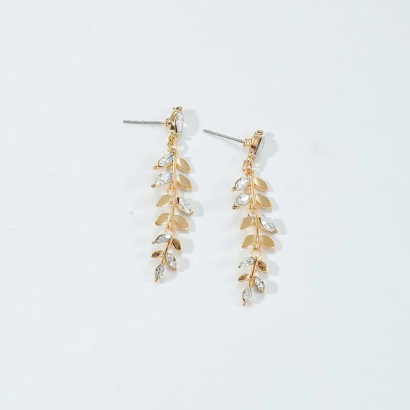 1 Pair Classic Style Korean Style Leaves Alloy Drop Earrings