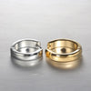 1 Pair Commute Solid Color Plating Stainless Steel Gold Plated Earrings