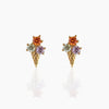1 Pair Cute Animal Fruit Starfish Inlay Alloy Rhinestones Ear Studs