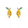1 Pair Cute Animal Fruit Starfish Inlay Alloy Rhinestones Ear Studs