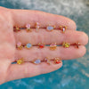 1 Pair Cute Animal Fruit Starfish Inlay Alloy Rhinestones Ear Studs