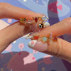 1 Pair Cute Animal Fruit Starfish Inlay Alloy Rhinestones Ear Studs
