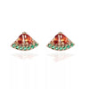1 Pair Cute Animal Fruit Starfish Inlay Alloy Rhinestones Ear Studs