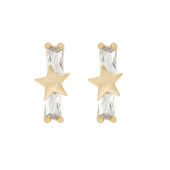 1 Pair Cute Animal Fruit Starfish Inlay Alloy Rhinestones Ear Studs