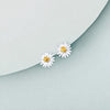 1 Pair Cute Flower Sterling Silver Plating Ear Studs