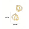 1 Pair Cute Modern Style Sweet Geometric Alloy Ear Studs