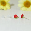 1 Pair Cute Simple Style Fruit Arylic Ear Studs