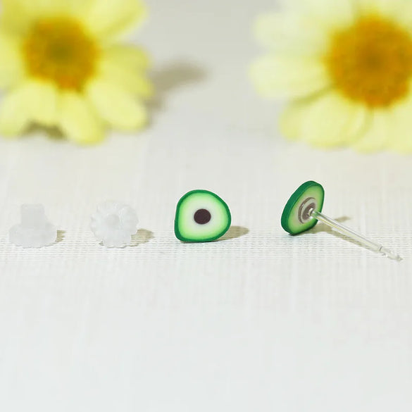 1 Pair Cute Simple Style Fruit Arylic Ear Studs