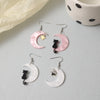 1 Pair Cute Star Moon Cat Plastic Ear Hook