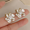 1 Pair Cute Sweet Flower Enamel Plating Alloy Ear Studs