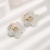1 Pair Cute Sweet Flower Plating 304 Stainless Steel Copper Rhinestones 18K Gold Plated Ear Studs