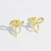 1 Pair Cute Sweet Simple Style Bow Knot Plating Copper 18K Gold Plated Gold Plated Ear Studs