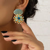 1 Pair Elegant Beach Shell Acrylic Zinc Alloy Drop Earrings