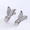 1 Pair Elegant Classic Style Butterfly Butterfly Inlay 304 Stainless Steel Artificial Diamond Ear Studs