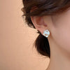 1 Pair Elegant Classic Style Streetwear Flower Enamel Zinc Alloy Ear Studs