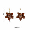 1 Pair Elegant Classic Style Streetwear Flower Petal Arylic Metal Drop Earrings
