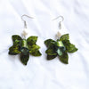 1 Pair Elegant Classic Style Streetwear Flower Petal Arylic Metal Drop Earrings