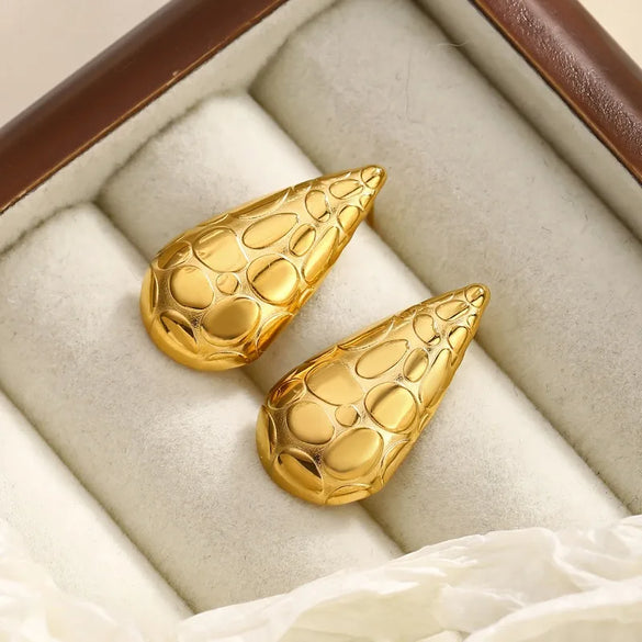 1 Pair Elegant Classical Romantic Geometric Heart Shape 304 Stainless Steel Ear Studs