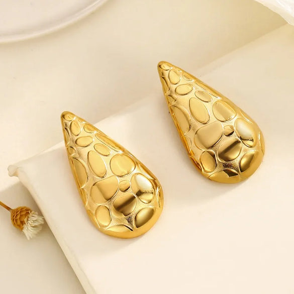 1 Pair Elegant Classical Romantic Geometric Heart Shape 304 Stainless Steel Ear Studs