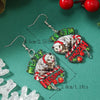 1 Pair Elegant Cute Streetwear Santa Claus Letter Arylic Drop Earrings