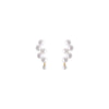 1 Pair Elegant Geometric Inlay Copper Artificial Pearls Drop Earrings
