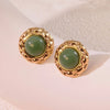 1 Pair Elegant Glam Classic Style Geometric 304 Stainless Steel Imitation Gold  Ear Studs