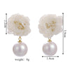 1 Pair Elegant Glam Luxurious Flower Resin Drop Earrings Ear Studs