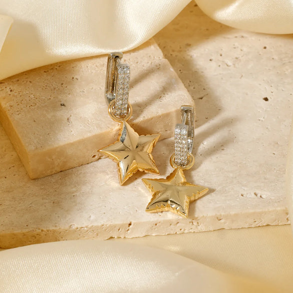 1 Pair Elegant Glam Simple Style Round Plating Inlay Copper Zircon K Gold Plated Drop Earrings