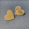 1 Pair Elegant Lady Classic Style Heart Shape Plating Stainless Steel Artificial Pearls 14K Gold Plated Ear Studs