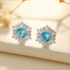 1 Pair Elegant Lady Streetwear Snowflake Inlay Copper Zircon Ear Cuffs
