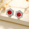 1 Pair Elegant Lady Streetwear Snowflake Inlay Copper Zircon Ear Cuffs