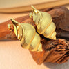 1 Pair Elegant Luxurious Conch Plating 304 Stainless Steel 18K Gold Plated Ear Studs