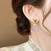 1 Pair Elegant Luxurious Fish Tail Alloy Drop Earrings
