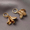 1 Pair Elegant Pastoral Flower Plating Alloy Gold Plated Drop Earrings