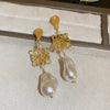 1 Pair Elegant Retro Flower Inlay Copper Zircon Ear Studs