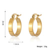 1 Pair Elegant Simple Style Geometric Plating Stainless Steel Earrings