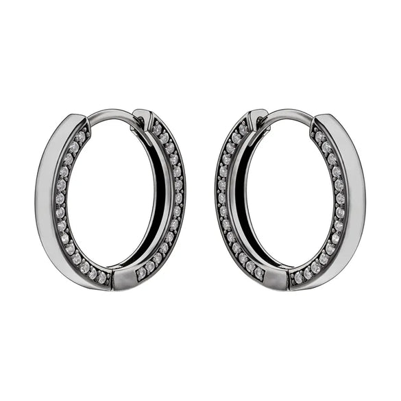 1 Pair Elegant Simple Style Round Plating Inlay Copper Zircon 18K Gold Plated Drop Earrings