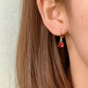1 Pair Elegant Simple Style Shiny Geometric Round Water Droplets Plating Inlay Copper Zircon Drop Earrings