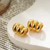 1 Pair Elegant Solid Color Classic Style C Shape Copper Ear Cuffs