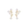 1 Pair Elegant Star Pearl Alloy Ear Studs